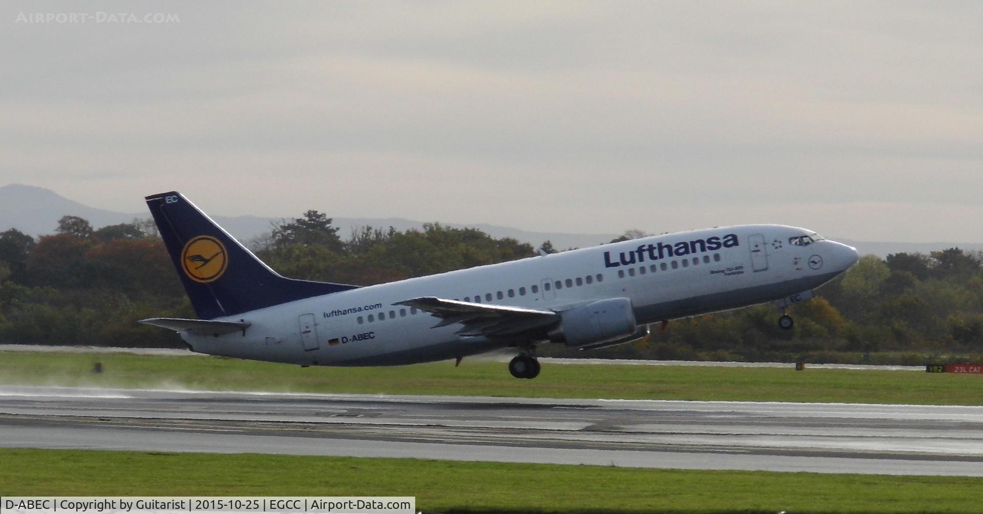 D-ABEC, 1991 Boeing 737-330 C/N 25149, At Manchester