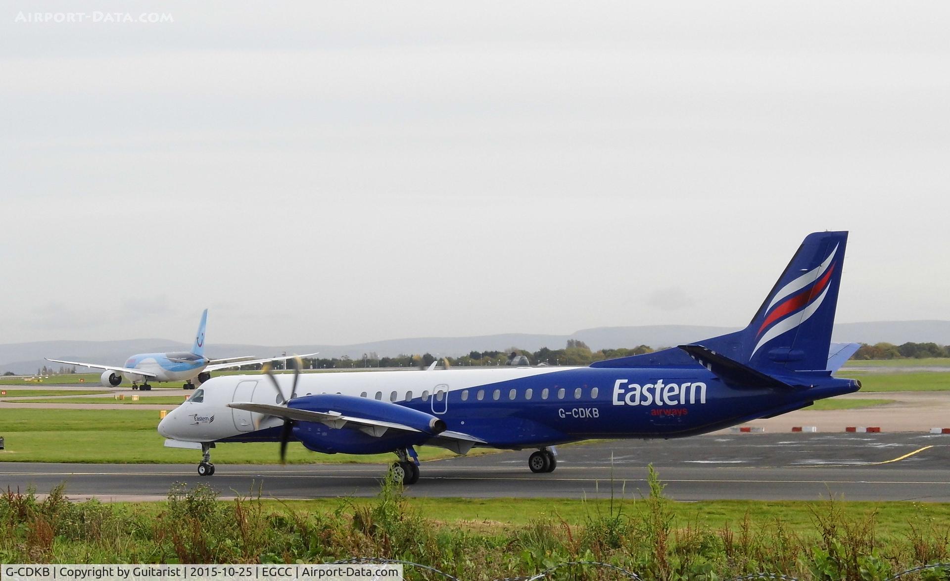 G-CDKB, 1996 Saab 2000 C/N 2000-032, At Manchester