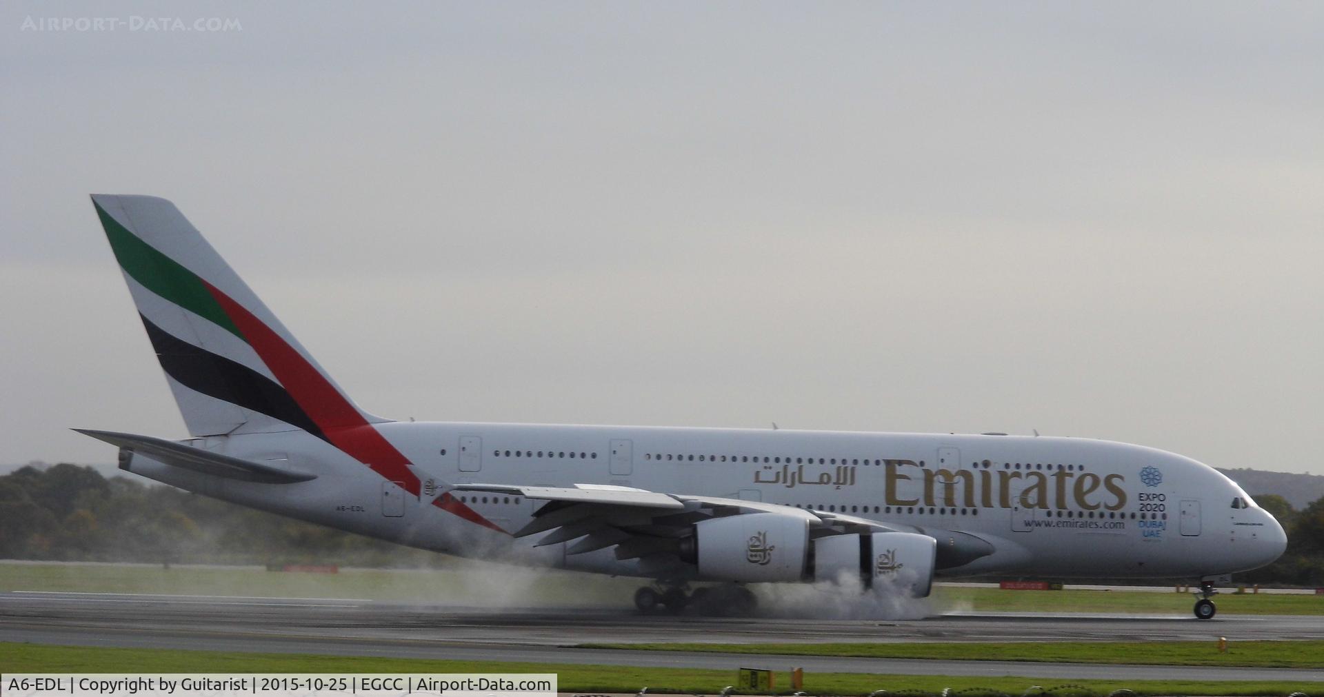A6-EDL, 2010 Airbus A380-861 C/N 046, At Manchester