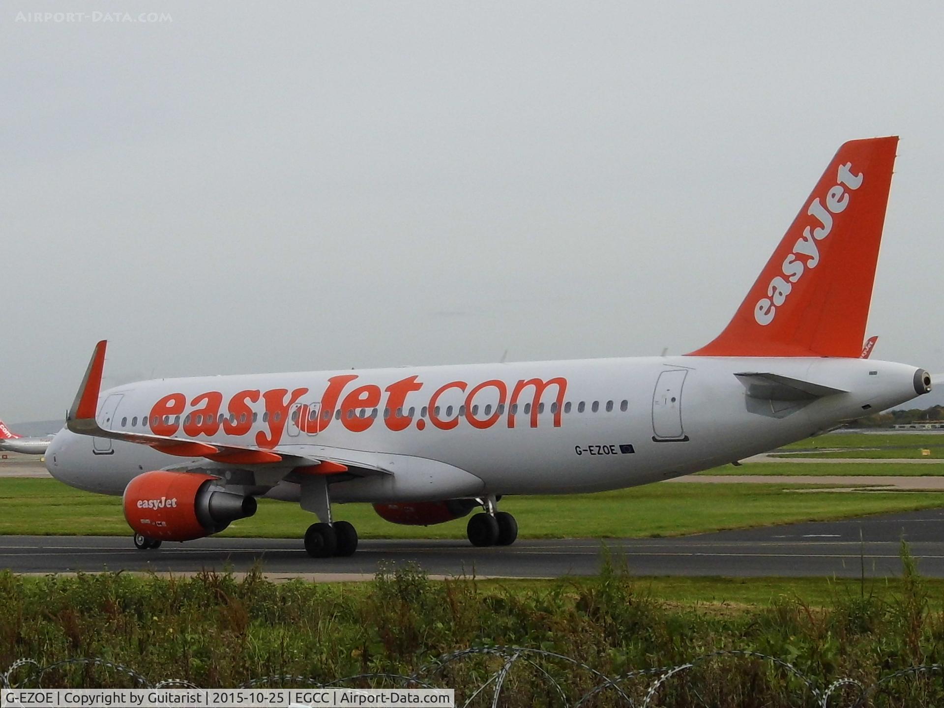 G-EZOE, 2015 Airbus A320-214 C/N 6509, At Manchester