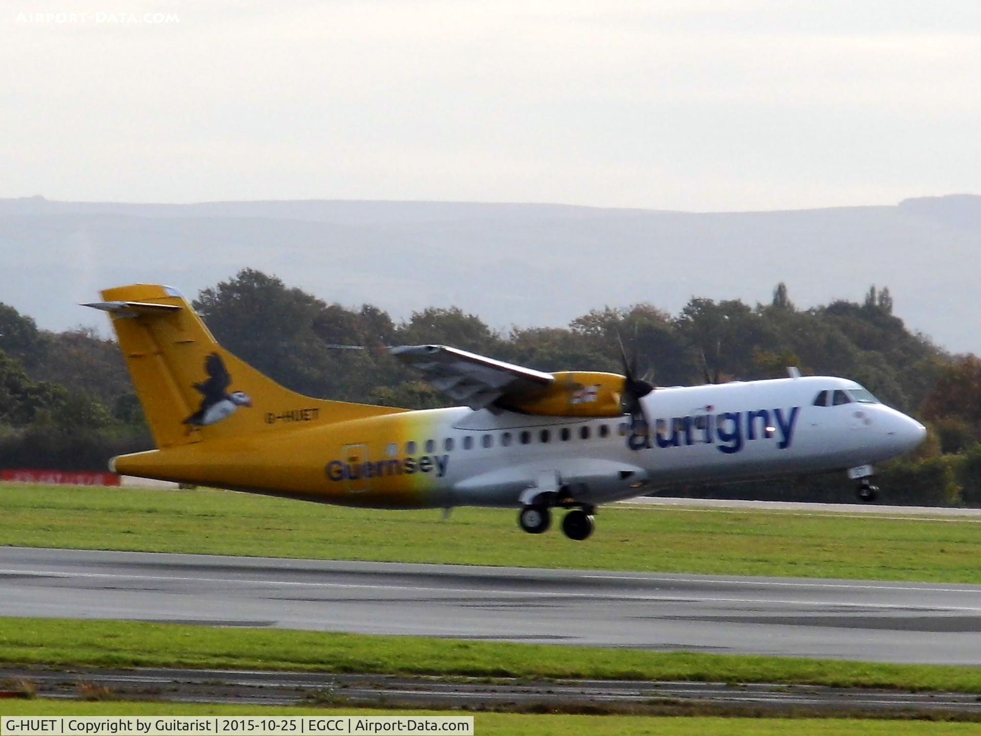 G-HUET, 1999 ATR 42-500 C/N 584, At Manchester