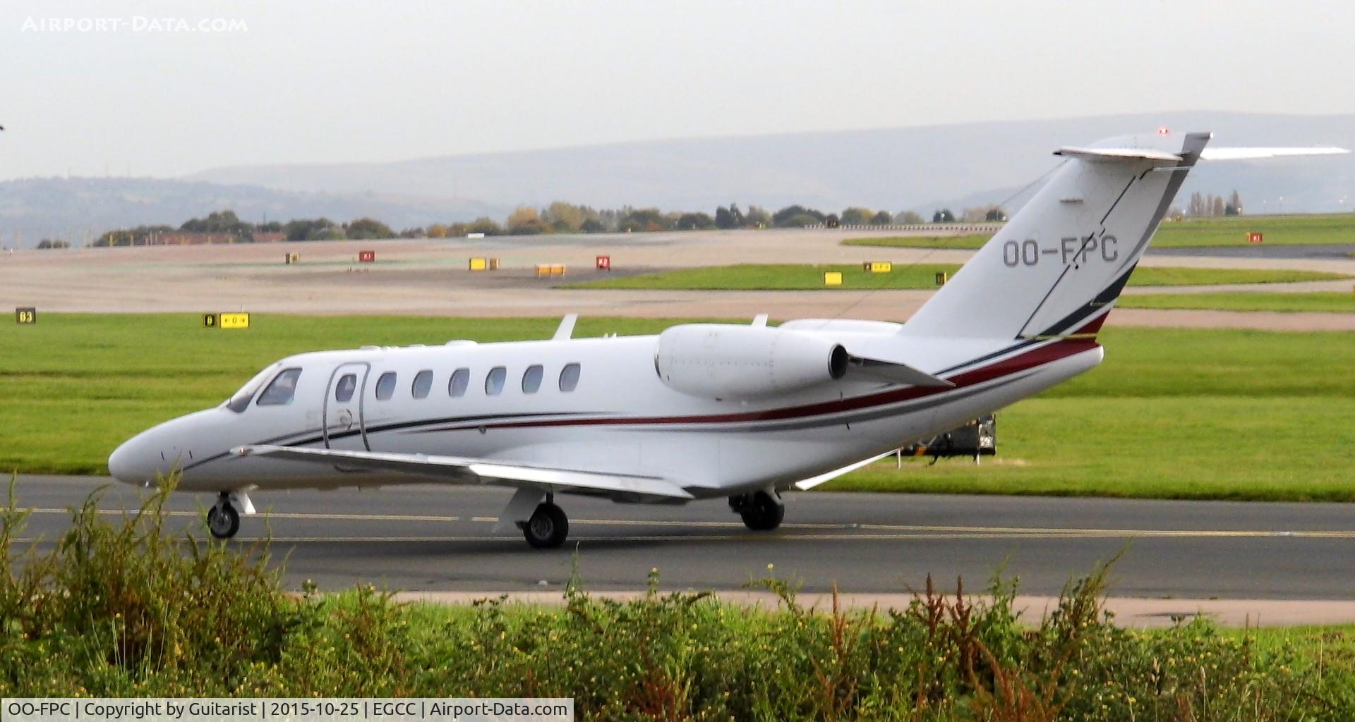 OO-FPC, 2007 Cessna 525B CitationJet CJ3 C/N 525B-0147, At Manchester