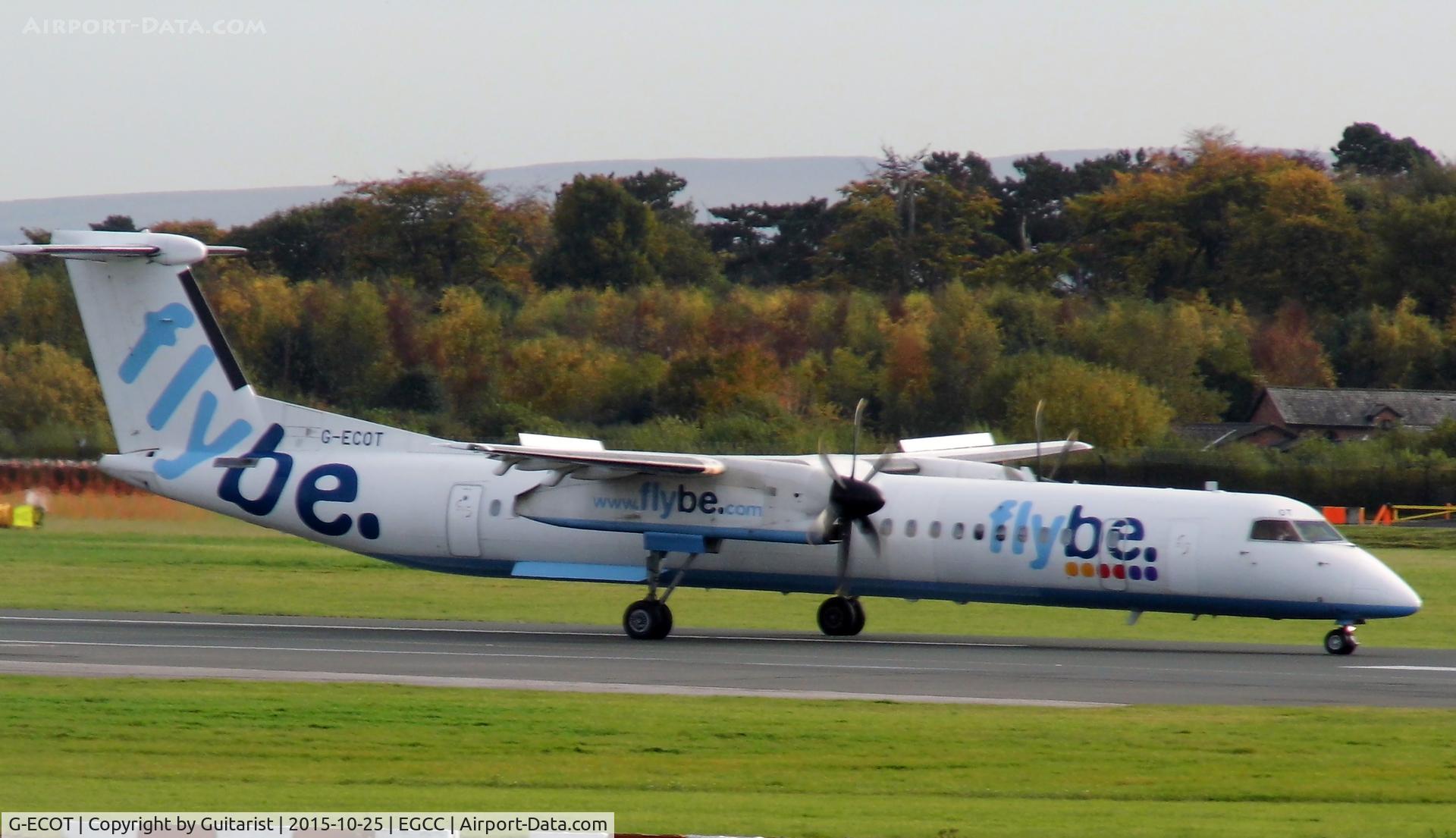 G-ECOT, 2009 De Havilland Canada DHC-8-402Q Dash 8 C/N 4251, At Manchester