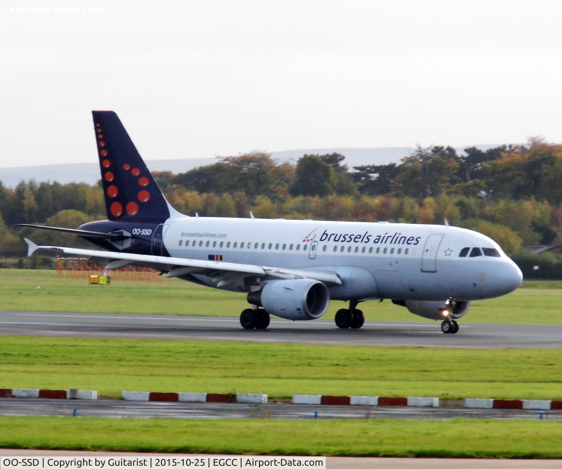 OO-SSD, 1999 Airbus A319-112 C/N 1102, At Manchester