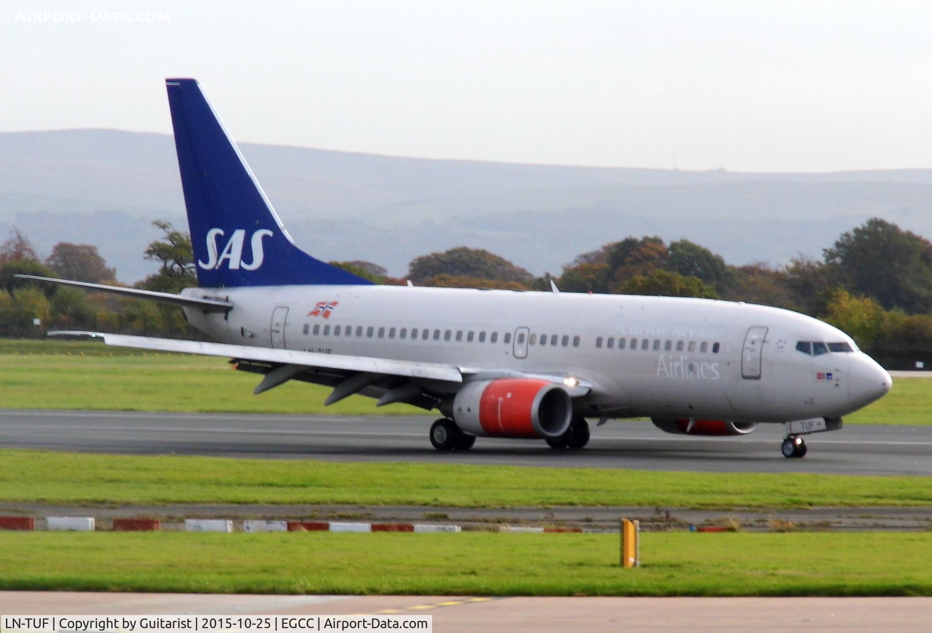 LN-TUF, 1999 Boeing 737-705 C/N 28222, At Manchester