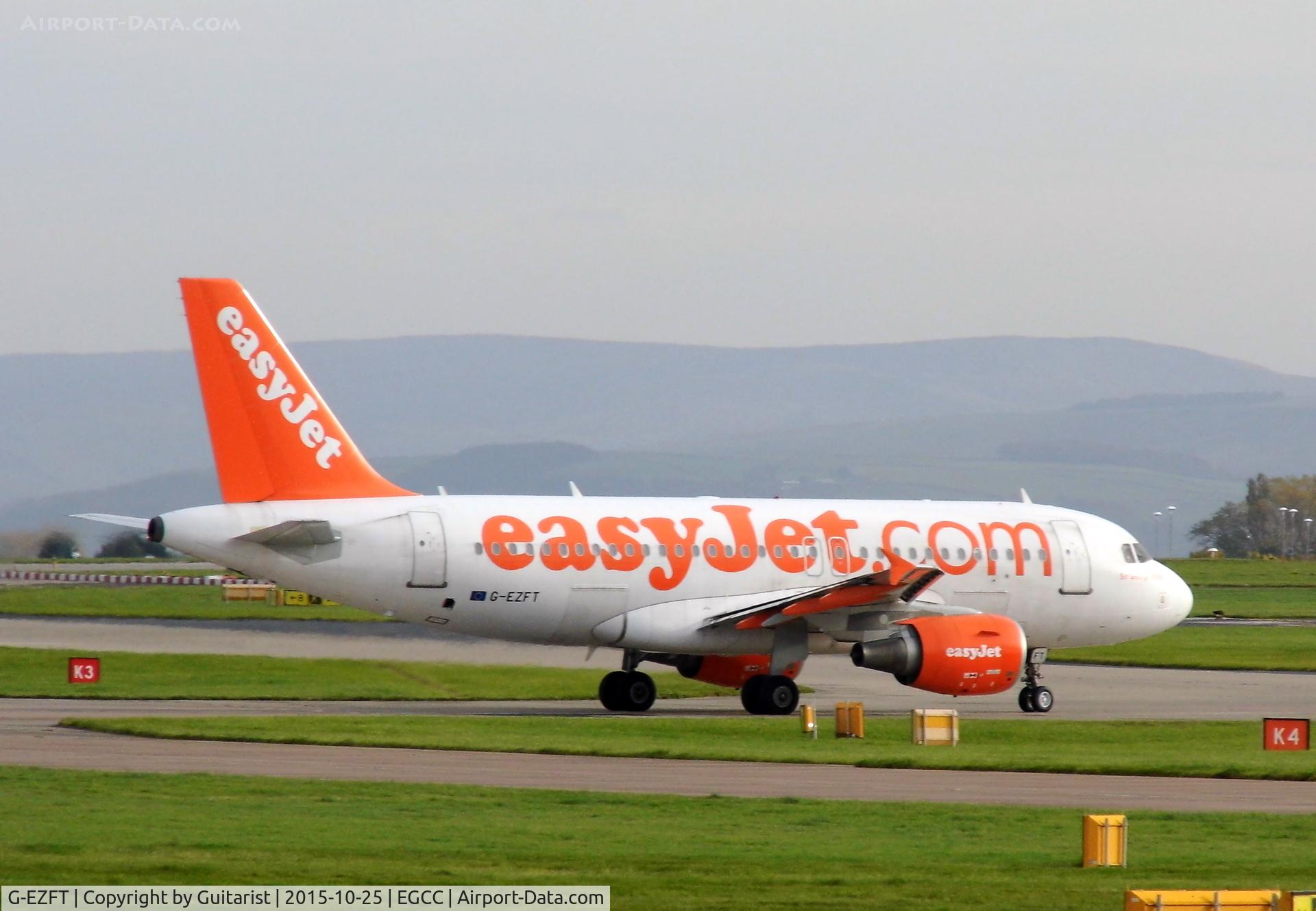 G-EZFT, 2009 Airbus A319-111 C/N 4132, At Manchester