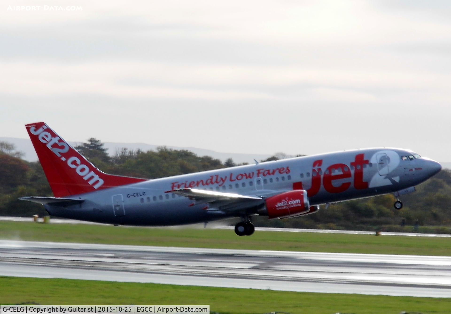 G-CELG, 1988 Boeing 737-377 C/N 24303, At Manchester
