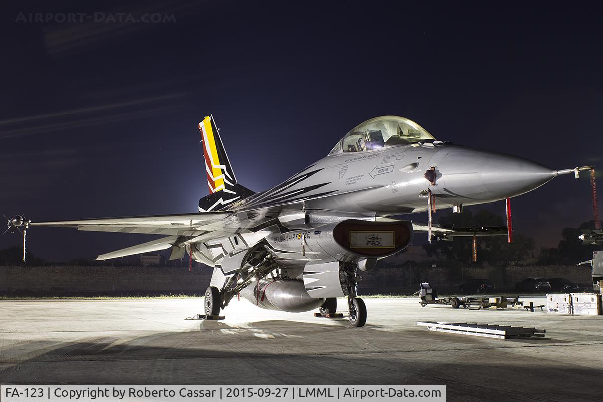 FA-123, SABCA F-16AM Fighting Falcon C/N 6H-123, Malta International Airshow 2015