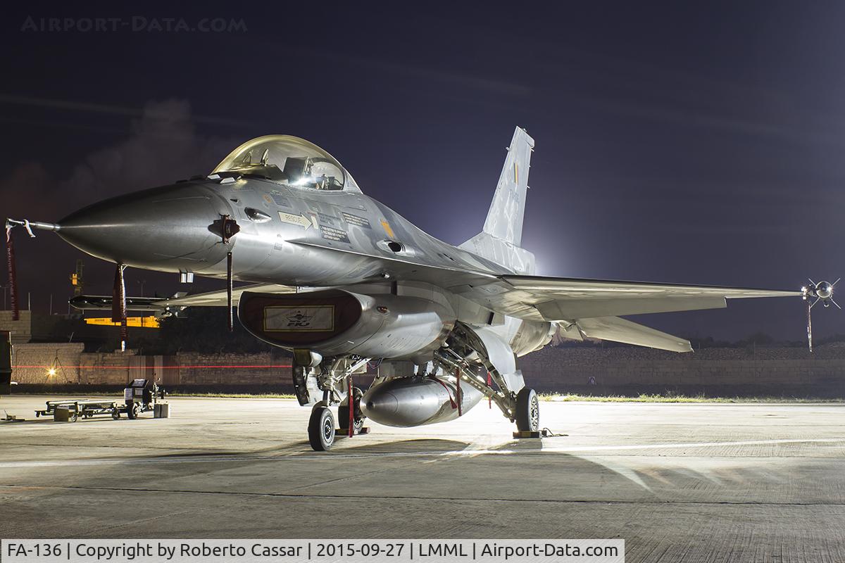 FA-136, SABCA F-16AM Fighting Falcon C/N 6H-136, Malta International Airshow 2015