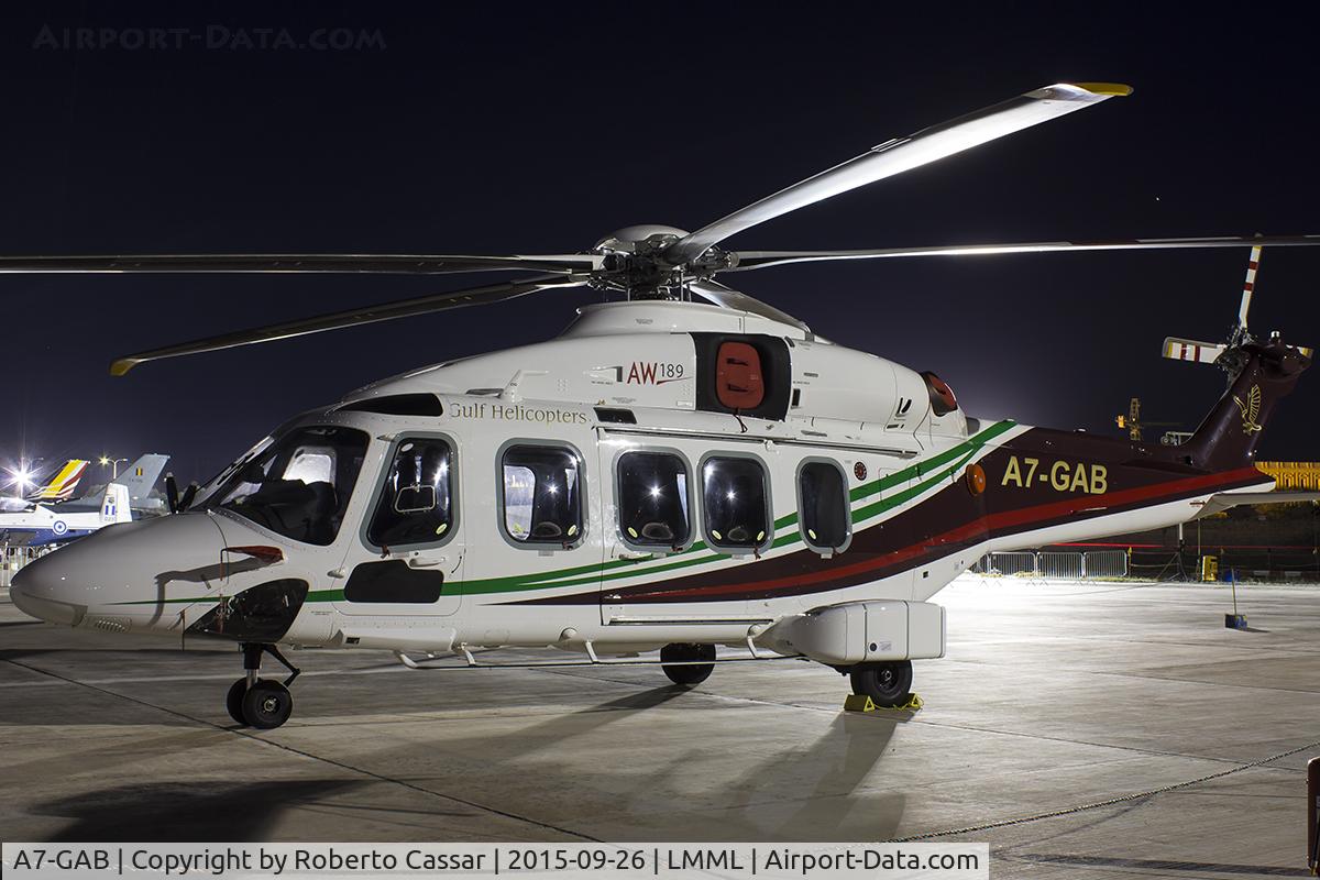 A7-GAB, 2014 AgustaWestland AW-189 C/N 49010, Malta International Airshow 2015