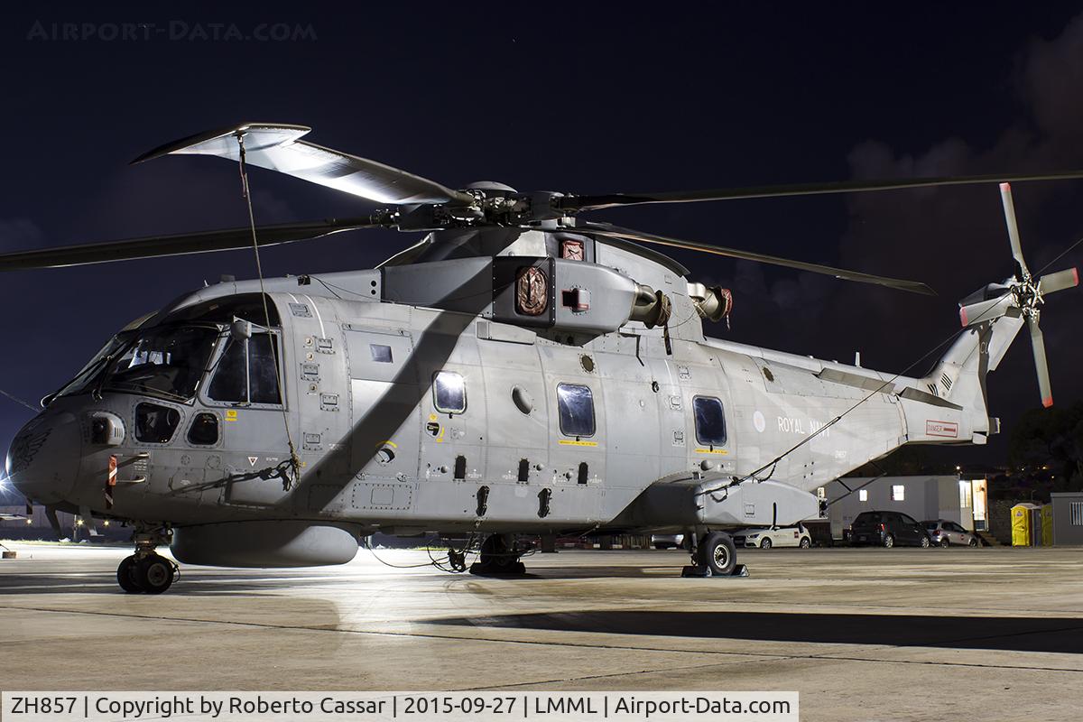ZH857, AgustaWestland EH-101 Merlin HM.2 C/N 50151/RN37/MCSP17, Malta International Airshow 2015