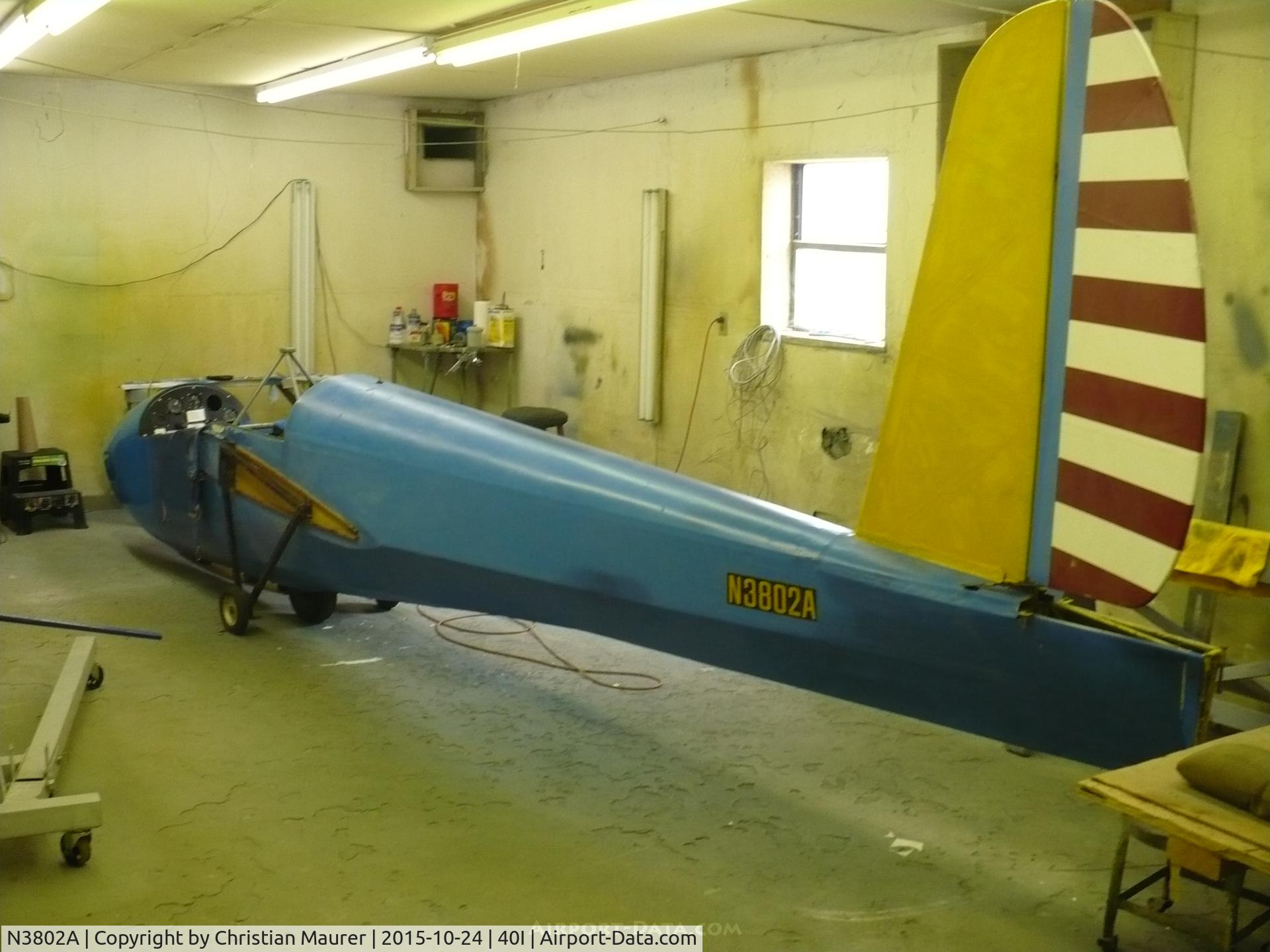 N3802A, 1955 Schweizer SGS 1-26 C/N 34, SGS 1-26 #34