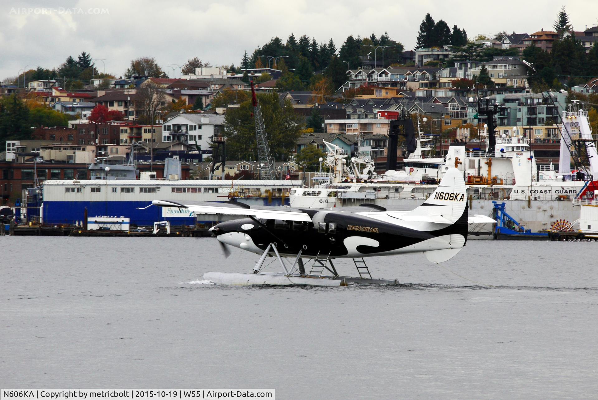 N606KA, 1954 De Havilland Canada DHC-3 Turbo Otter Otter C/N 37, Take off from Lake Union