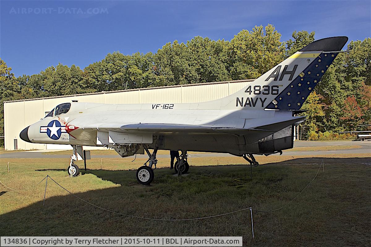 134836, 1957 Douglas F-6A Skyray C/N 10430, At the New England Air Museum at Bradley International Airport