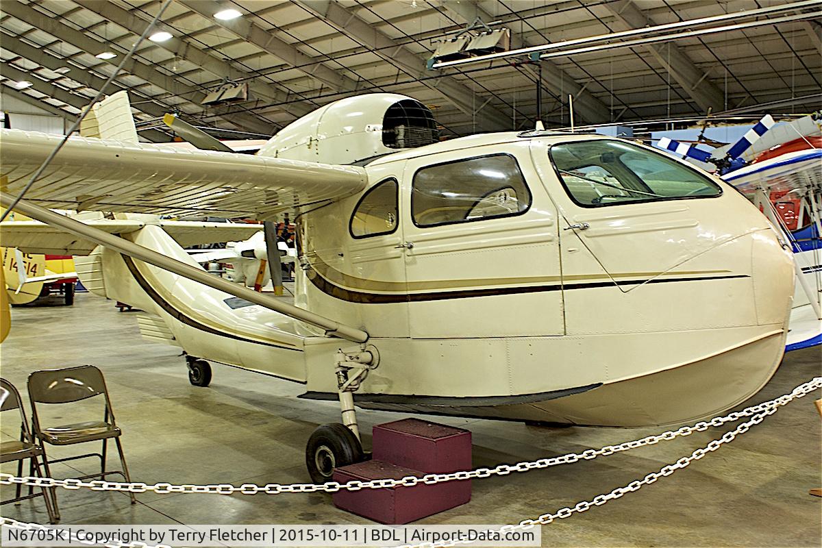 N6705K, Republic RC-3 Seabee C/N 988, At the New England Air Museum at Bradley International Airport