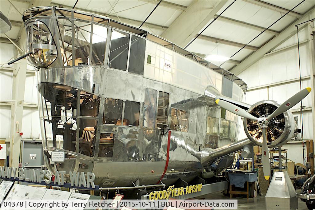 04378, 1942 Goodyear ZNP-K (K-28) C/N C-86, Control Car displayed  At the New England Air Museum at Bradley International Airport