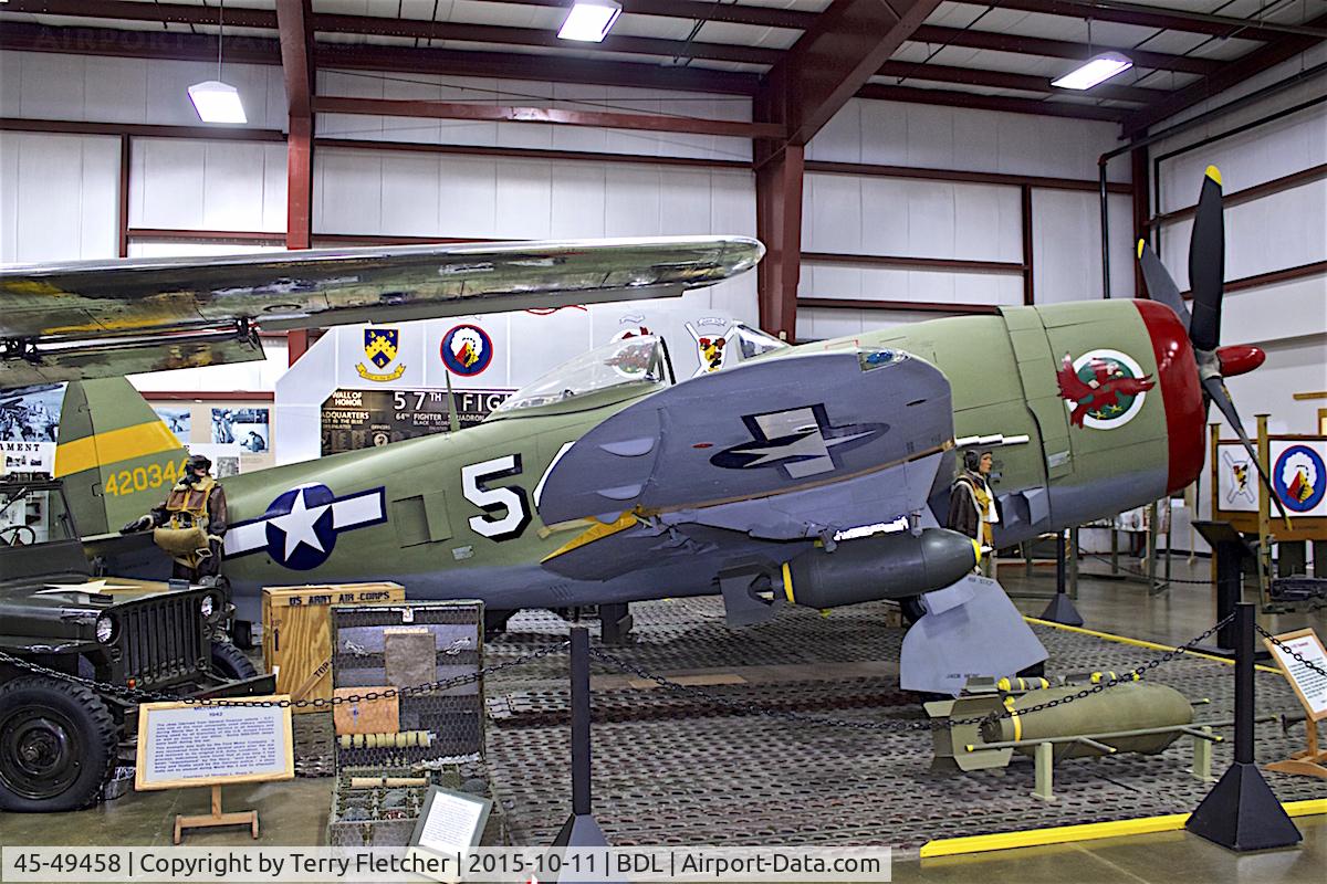 45-49458, 1945 Republic P-47D Thunderbolt C/N 399-55997, At the New England Air Museum at Bradley International Airport