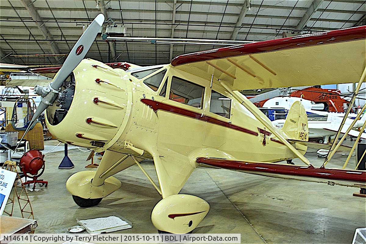 N14614, 1935 Waco YKC-S C/N 4236, At the New England Air Museum at Bradley International Airport