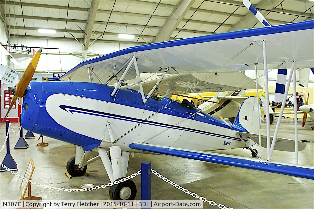 N107C, Great Lakes 2T-1A Sport Trainer C/N 6931K-420, At the New England Air Museum at Bradley International Airport