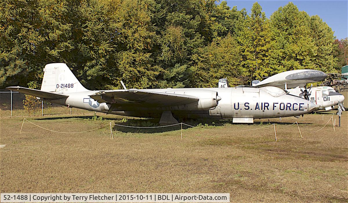 52-1488, 1952 Martin RB-57A Canberra C/N 071, At the New England Air Museum at Bradley International Airport