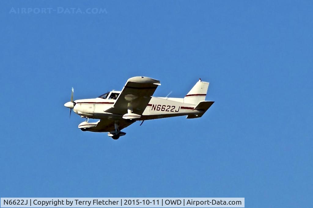 N6622J, 1968 Piper PA-28-180 Cherokee C/N 28-5089, At Norwood Memorial Airport , Boston , MA