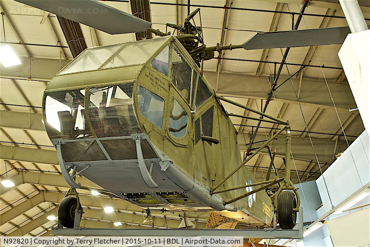 N92820, 1943 Sikorsky VS-316A Hoverfly C/N 47, At the New England Air Museum  as 43-46503
