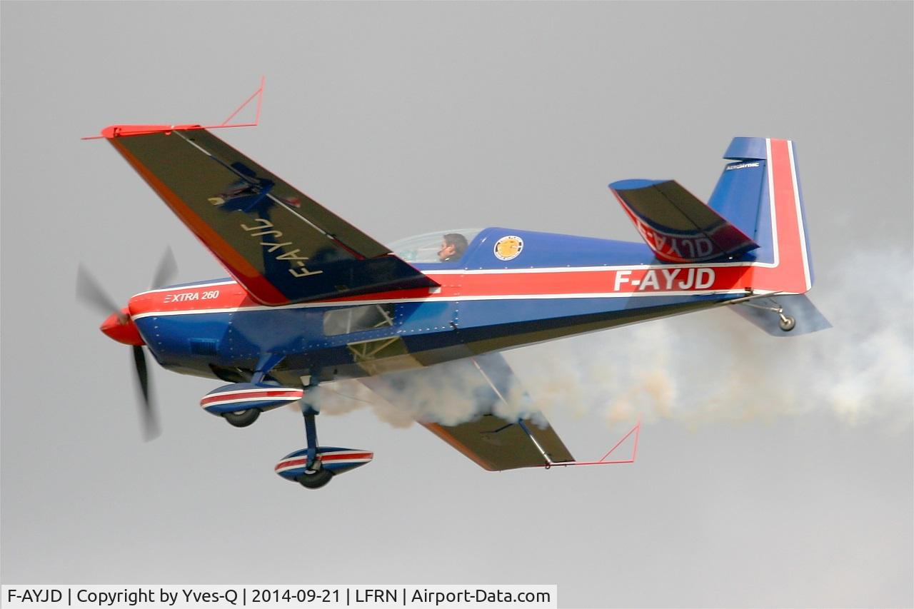 F-AYJD, 1990 Extra EA-260 C/N 02, Extra EA-260, Solo display, Rennes-St Jacques airport (LFRN-RNS) Air show 2014