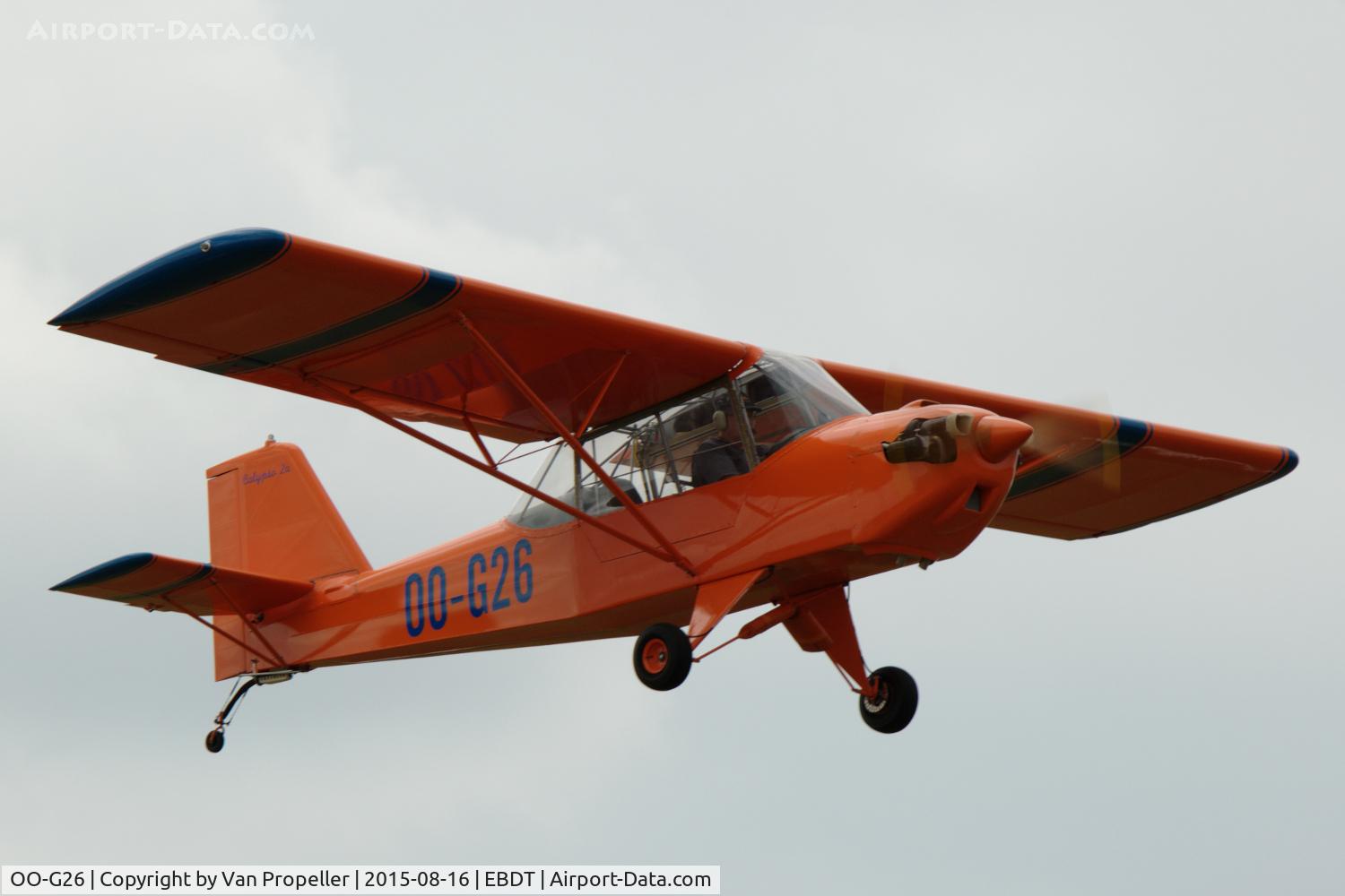 OO-G26, 2009 Ultracraft Calypso 2A C/N 003, Ultracraft Calypso 2A leaving the 2015 Schaffen-Diest fly-in