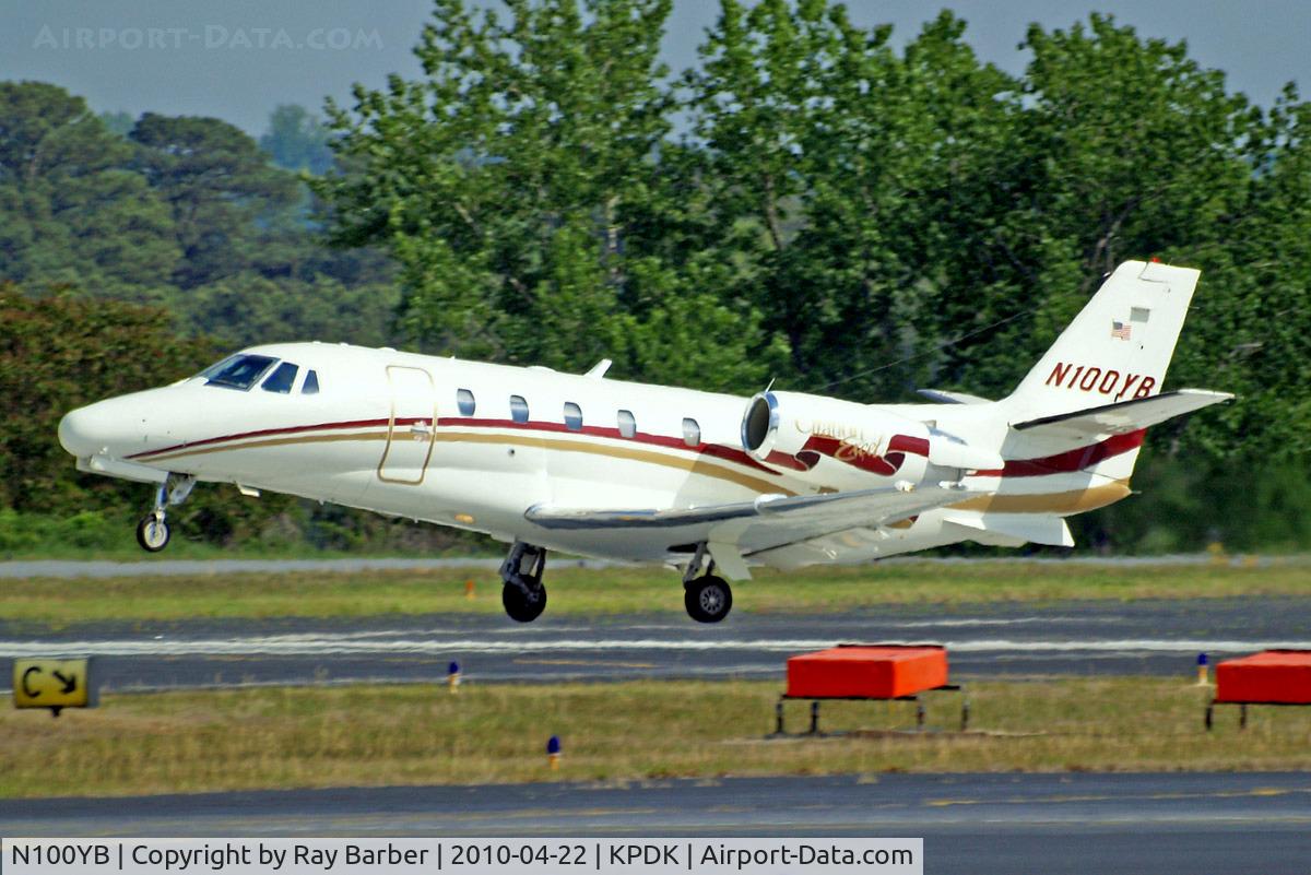 N100YB, Cessna 560XL Citation Excel C/N 560-5136, Cessna Citation Excel [560-5136] Atlanta-Dekalb Peachtree~N 22/04/2010.