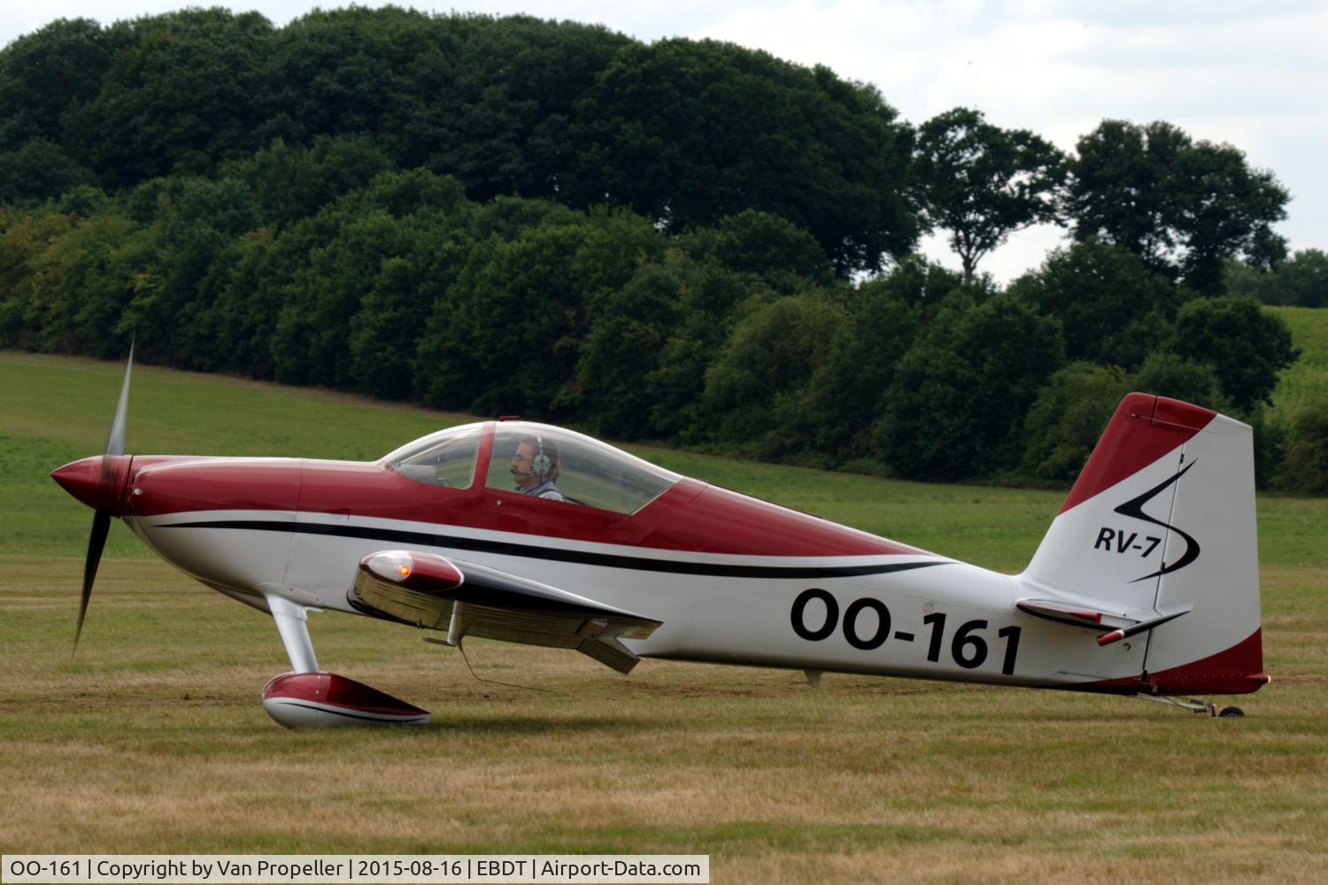 OO-161, 2014 Vans RV-7 C/N 73430, Very nice looking Van's RV-7 taxying at Schaffen-Diest during the 2015 fly-in