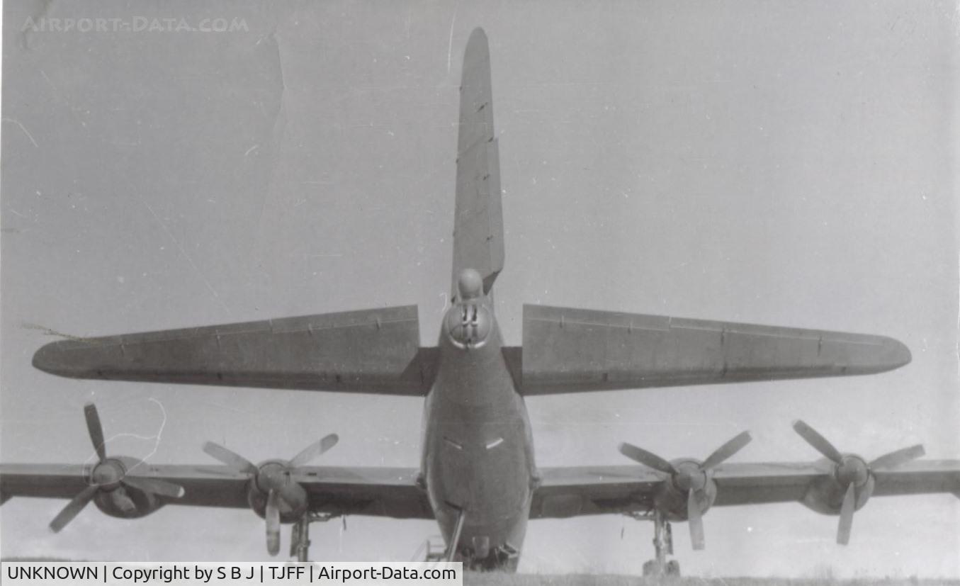 UNKNOWN, Miscellaneous Various C/N unknown, Convair RB 36 rear view.Picture taken by A/2c Paul Lutz who was a mechanic on this plane.Was at Ramey AFB in Puerto Rico and part of the 72d Reconnaisance Group . Was in the early 50s.