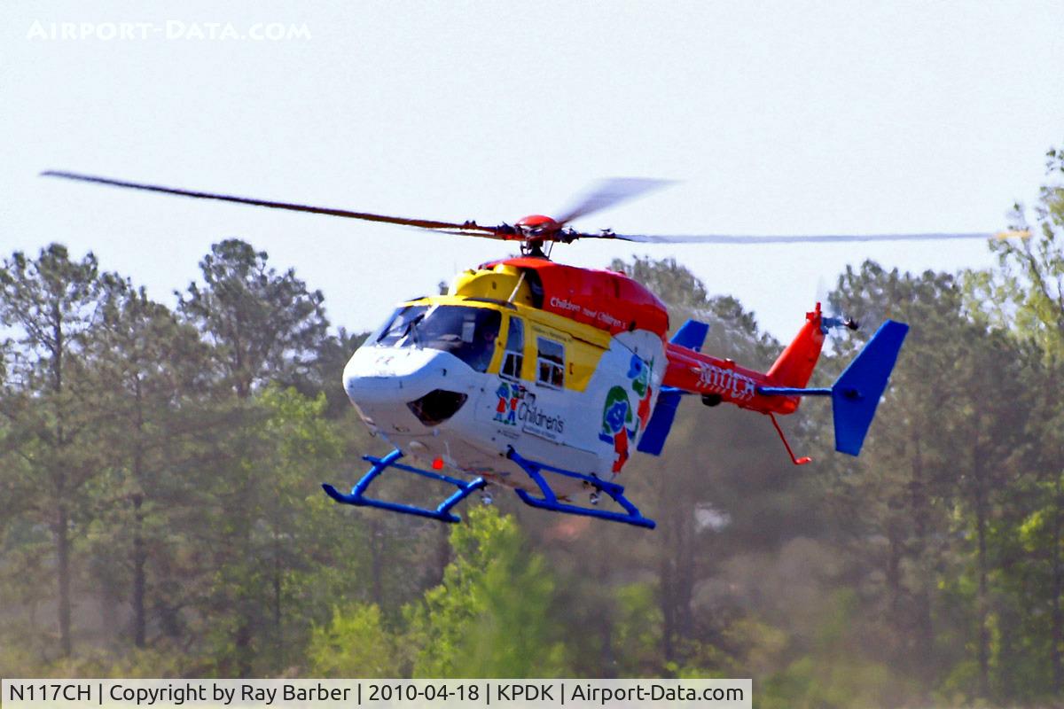 N117CH, 1987 Eurocopter-Kawasaki BK-117B-1 C/N 7123, MBB/Kawasaki BK-117A-4 [7123] (Metro Aviation Inc) Atlanta-Dekalb Peachtree~N 18/04/2010