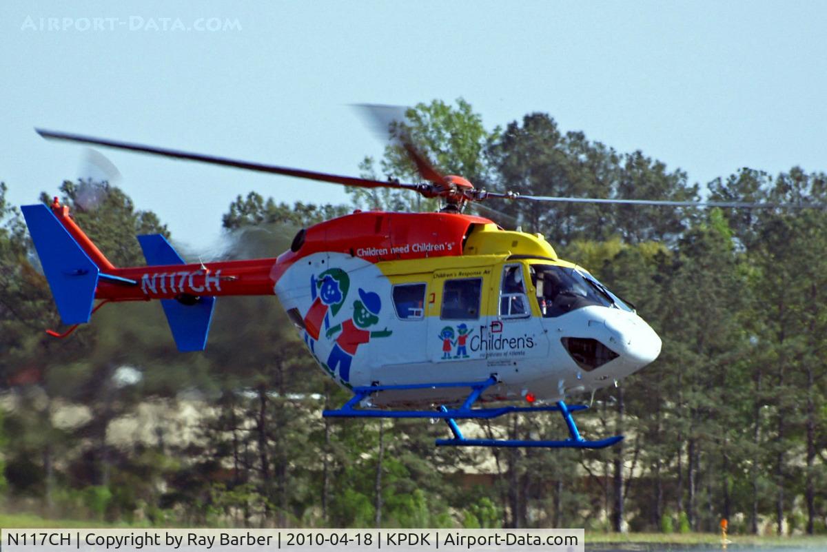 N117CH, 1987 Eurocopter-Kawasaki BK-117B-1 C/N 7123, MBB/Kawasaki BK-117A-4 [7123] (Metro Aviation Inc) Atlanta-Dekalb Peachtree~N 18/04/2010
