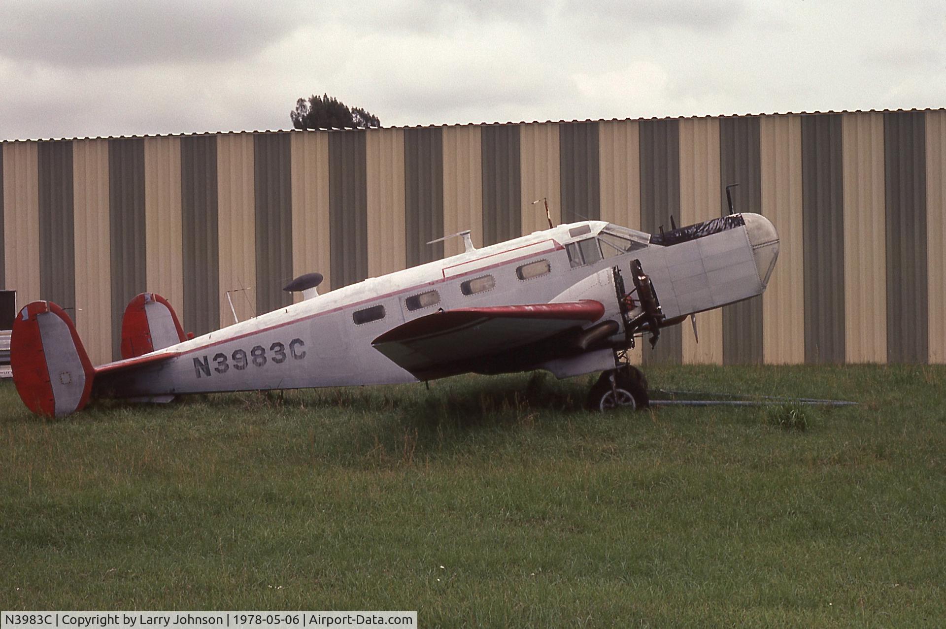 N3983C, 1942 Beech AT-11 Kansan C/N 3267, This a/c has been modified quite a bit.  I shot this in Florida but forgot the exact airport.