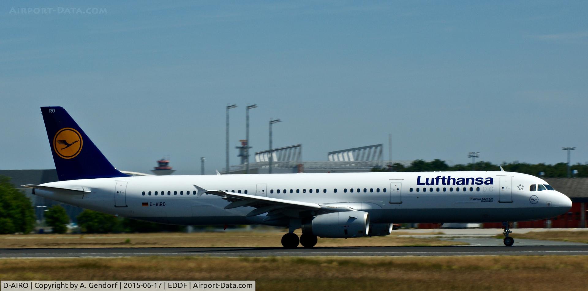 D-AIRO, 1995 Airbus A321-131 C/N 0563, Lufthansa, seen here speeding up on RWY 18 at Frankfurt Rhein/Main(EDDF)