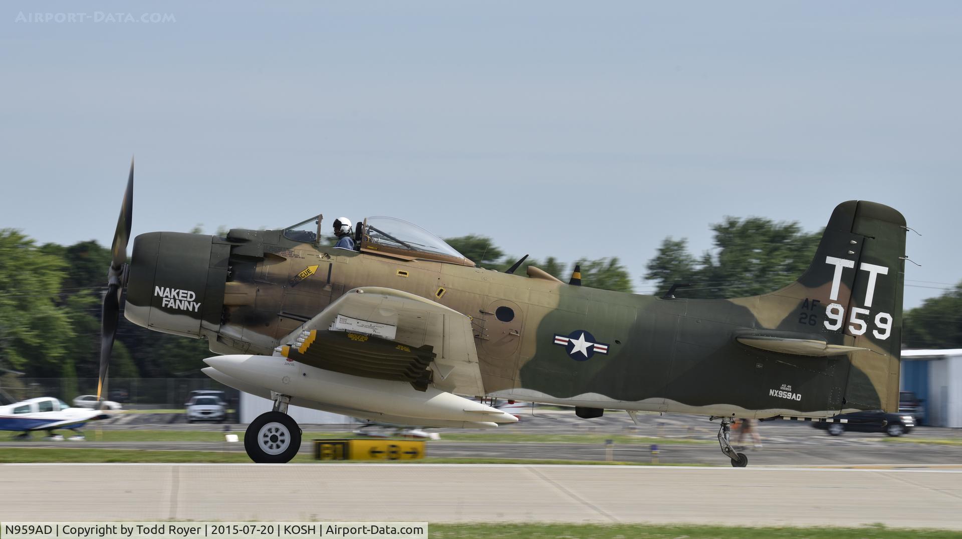 N959AD, Douglas A-1D Skyraider (AD-4NA) C/N 7759, Airventure 2015