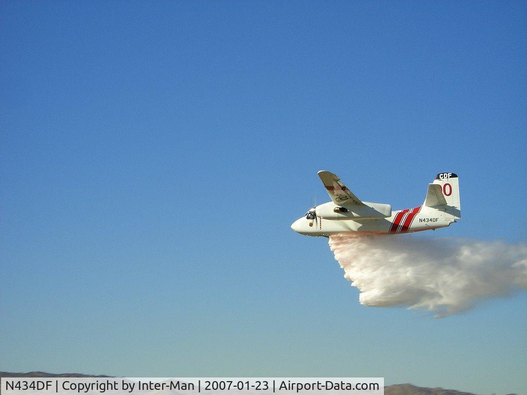 N434DF, Marsh Aviation S-2F3AT C/N 153579, Tanker dropping water