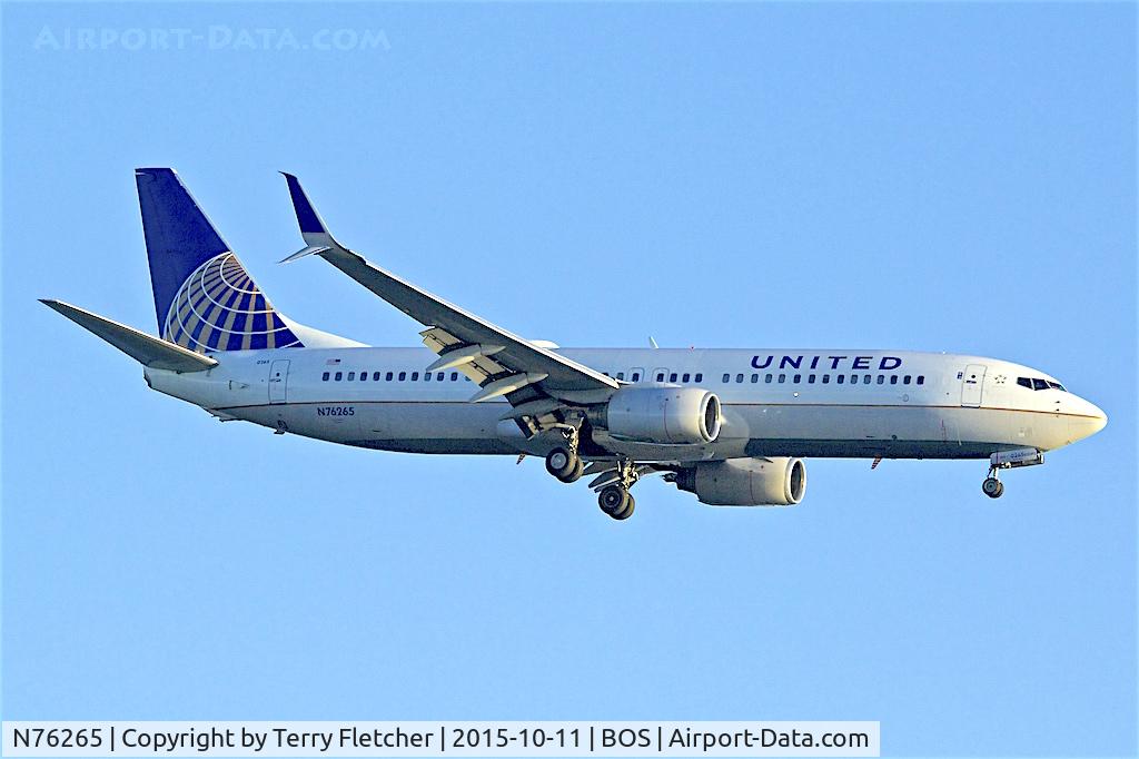 N76265, 2001 Boeing 737-824 C/N 31585, United Airlines - 2001 Boeing 737-824, c/n: 31585