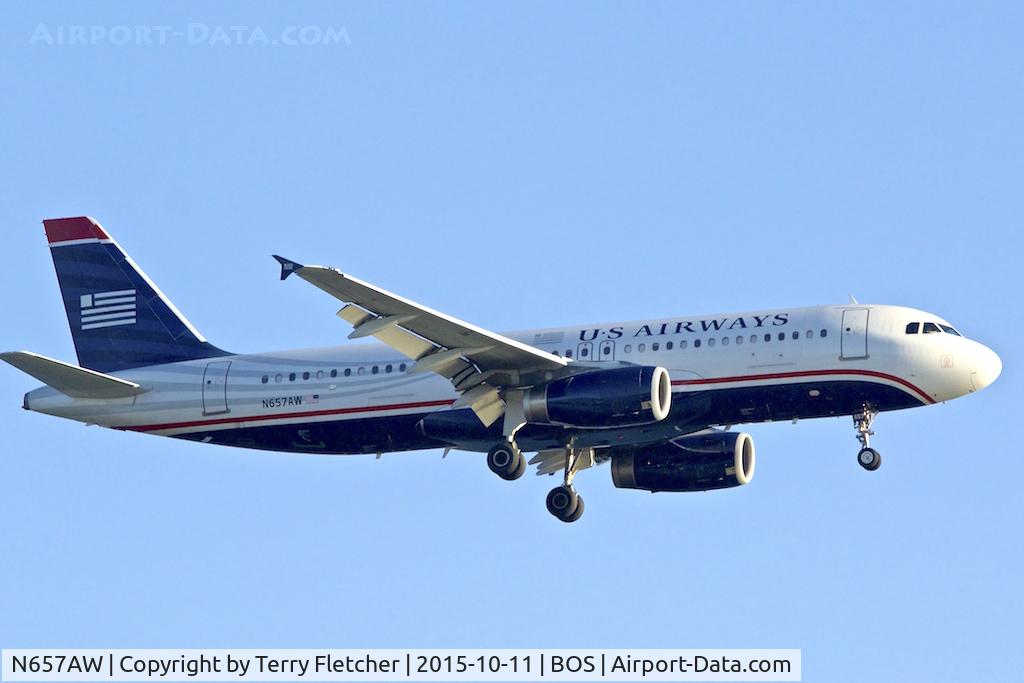 N657AW, 1999 Airbus A320-232 C/N 1083, 1999 Airbus A320-232, c/n: 1083 at Boston Logan