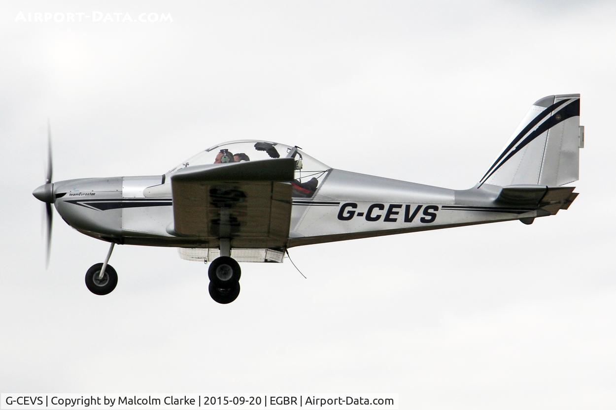 G-CEVS, 2007 Cosmik EV-97 TeamEurostar UK C/N 3102, Cosmik EV-97 Teameurostar UK at The Real Aeroplane Club's Helicopter Fly-In, Breighton Airfield, September 20th 2015.