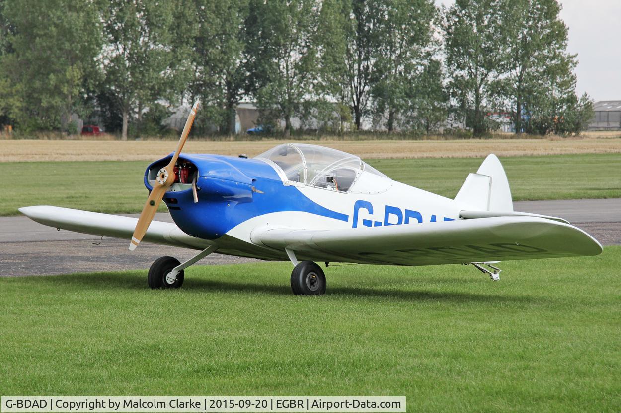 G-BDAD, 1976 Taylor JT-1 Monoplane C/N PFA 1453, Taylor JT-1 Monoplane at The Real Aeroplane Club's Helicopter Fly-In, Breighton Airfield, September 20th 2015.