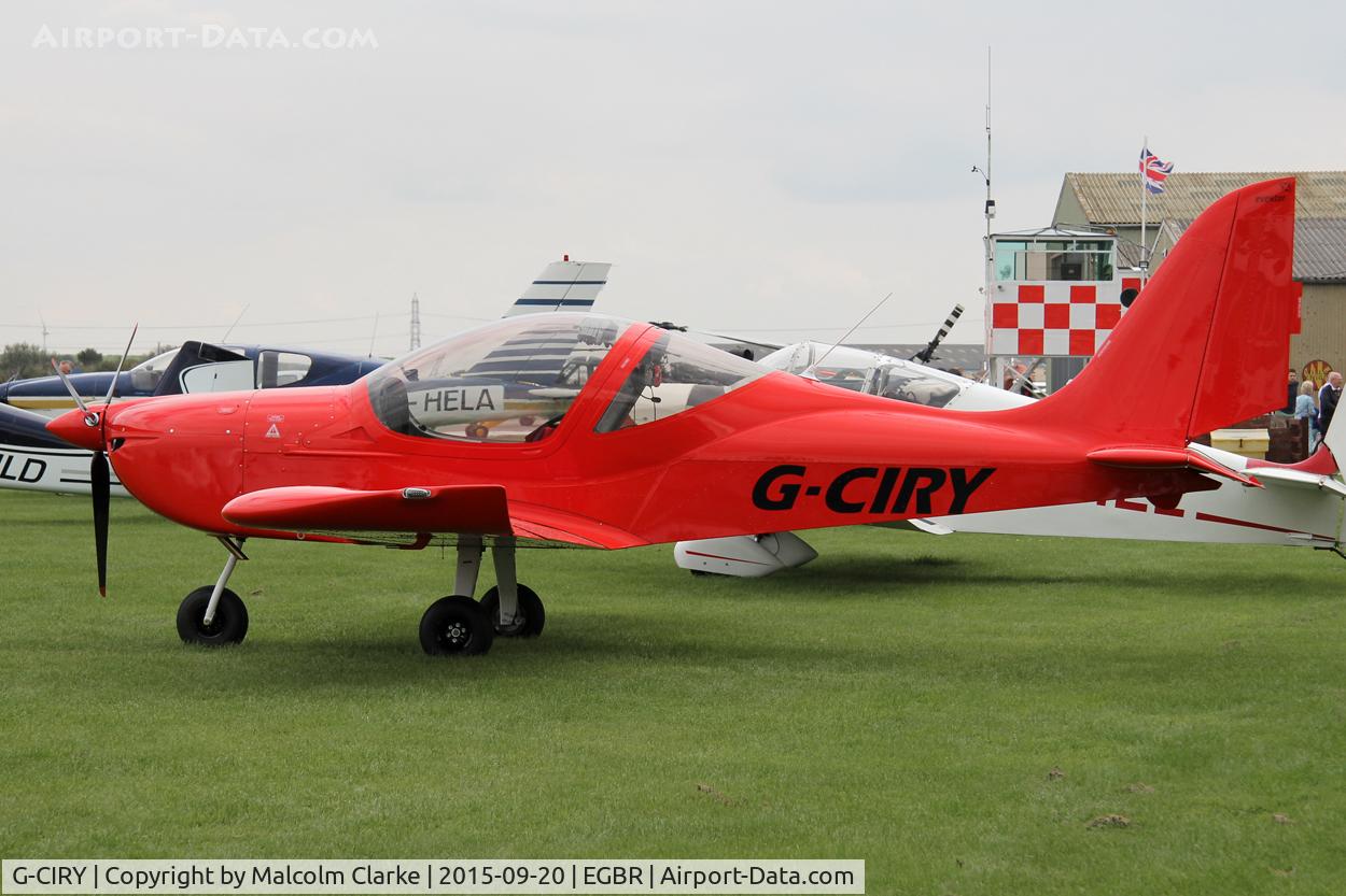 G-CIRY, 2015 Evektor EV-97 Eurostar SL C/N 2015-4222, Evektor Aerotechnik EV-97 Eurostar SL at The Real Aeroplane Company's Helicopter Fly-In, Breighton Airfield, September 20th 2015.