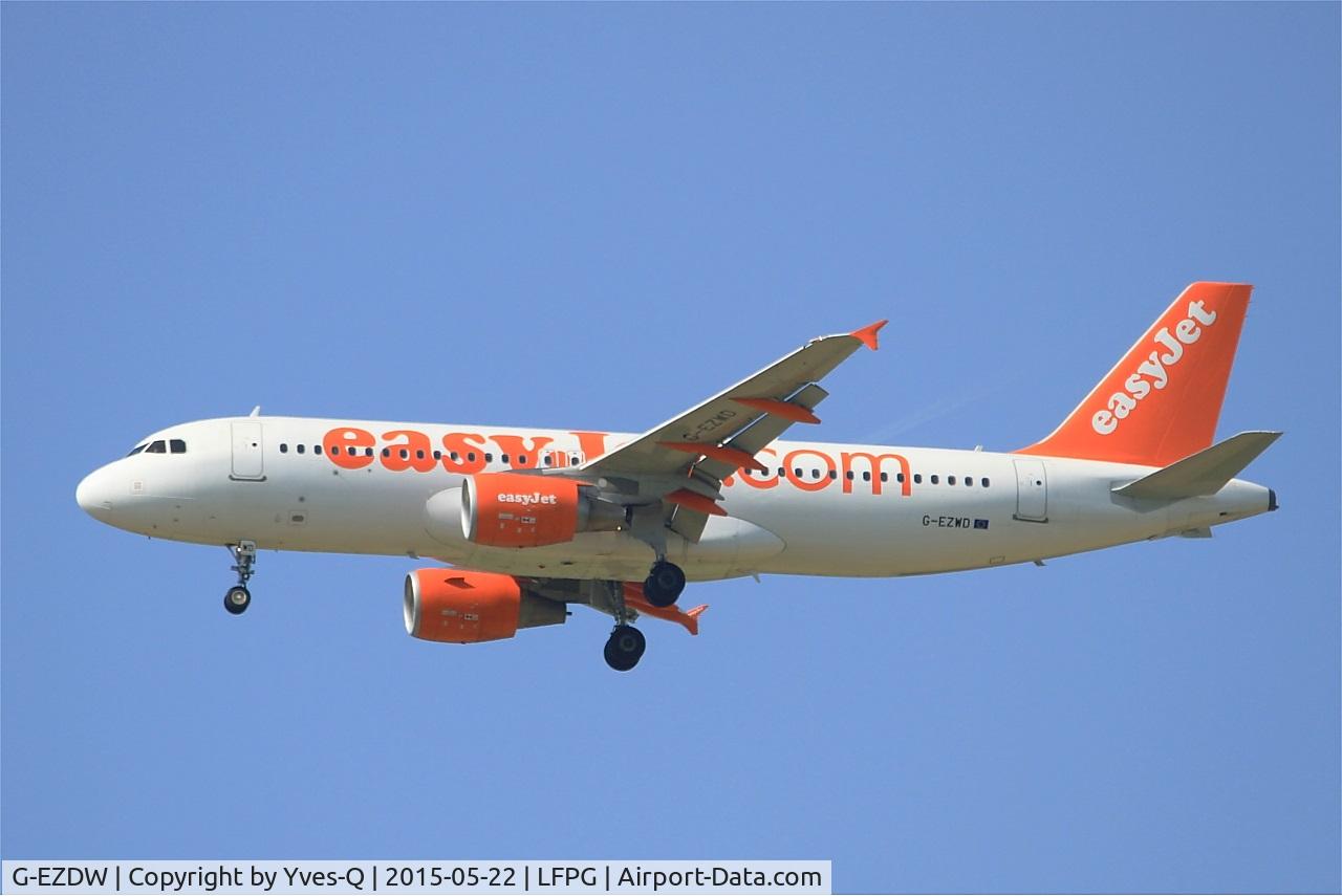 G-EZDW, 2008 Airbus A319-111 C/N 3746, Airbus A319-111, Short approach rwy 27R, Roissy Charles De Gaulle Airport (LFPG-CDG)