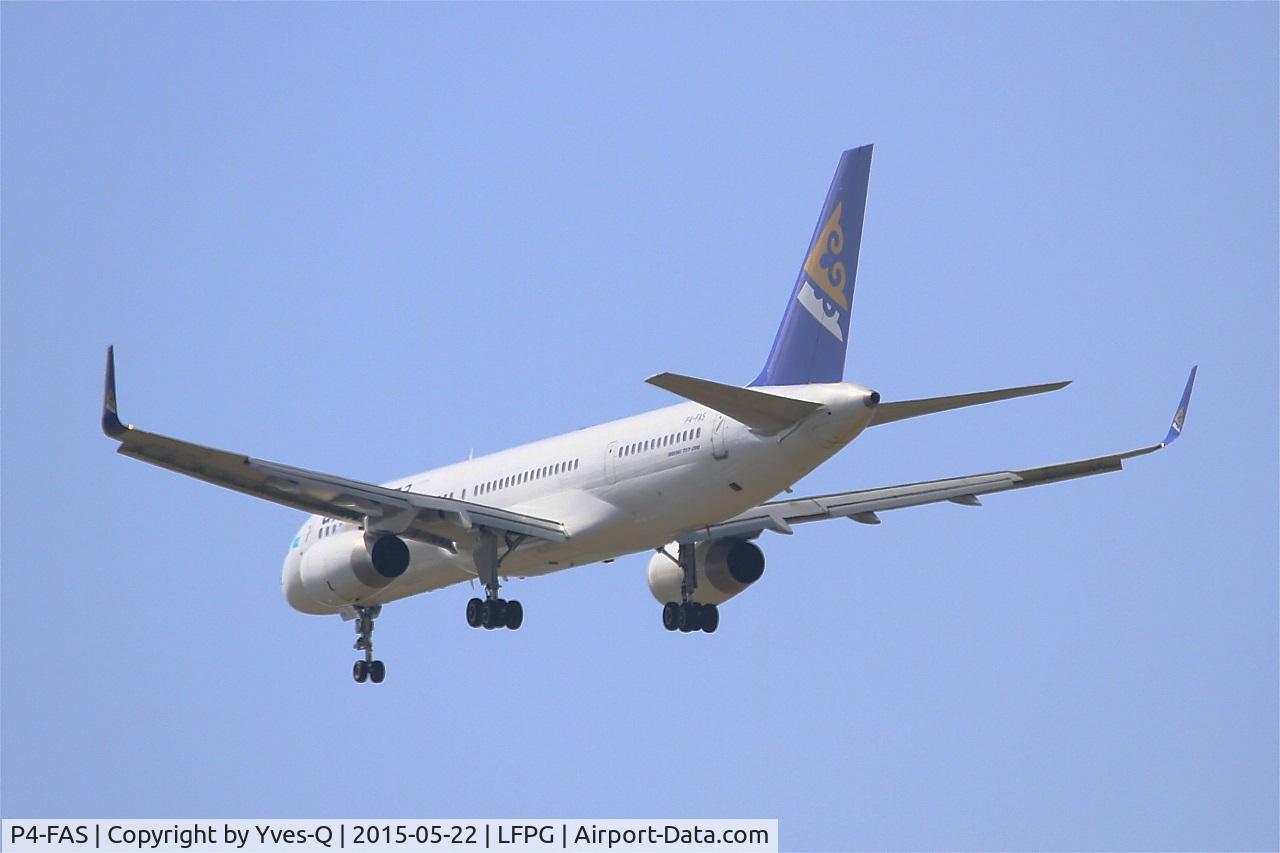 P4-FAS, 1998 Boeing 757-2G5 C/N 29489, Boeing 757-2G5, On final rwy 27R, Roissy Charles De Gaulle Airport (LFPG-CDG)