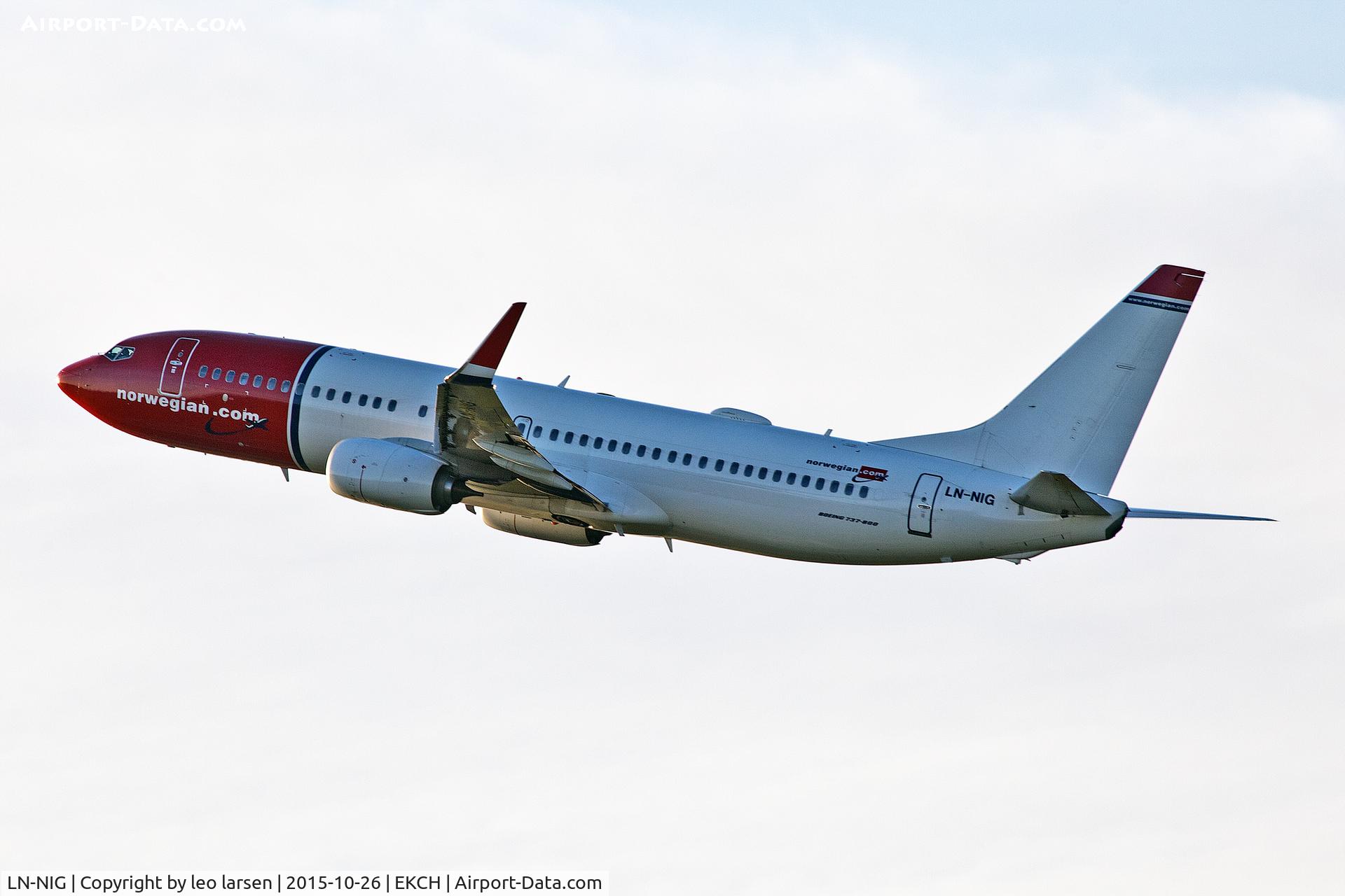 LN-NIG, 2014 Boeing 737-8JP C/N 43878, Copenhagen 26.10.15