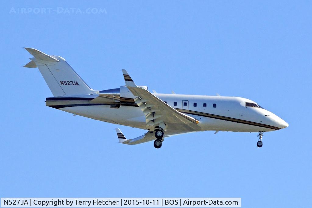 N527JA, 1989 Canadair Challenger 601-3A (CL-600-2B16) C/N 5058, 1989 Canadair CL-600-2B16, c/n: 5058 at Boston