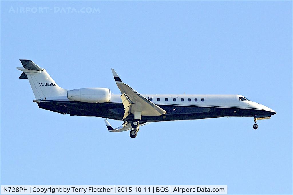 N728PH, 2007 Embraer EMB-135BJ Legacy C/N 14500985, 2007 Embraer EMB-135BJ, c/n: 14500985 at Boston