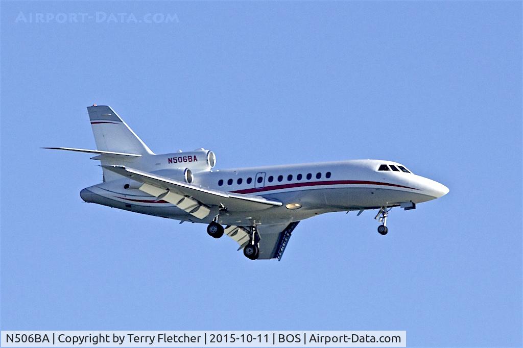 N506BA, 1996 Dassault Falcon 900B C/N 160, 1996 Dassault FALCON 900B, c/n: 160 on approach to Boston