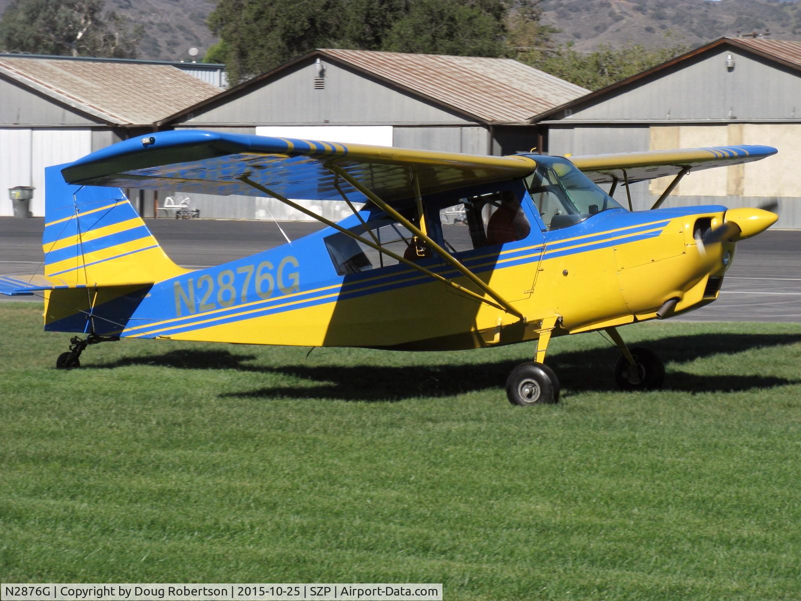 N2876G, 1967 Champion 7ECA Citabria C/N 522-68, 1967 Champion 7ECA CITABRIA, Lycoming O-235 115 Hp, landing roll Rwy 04R grass