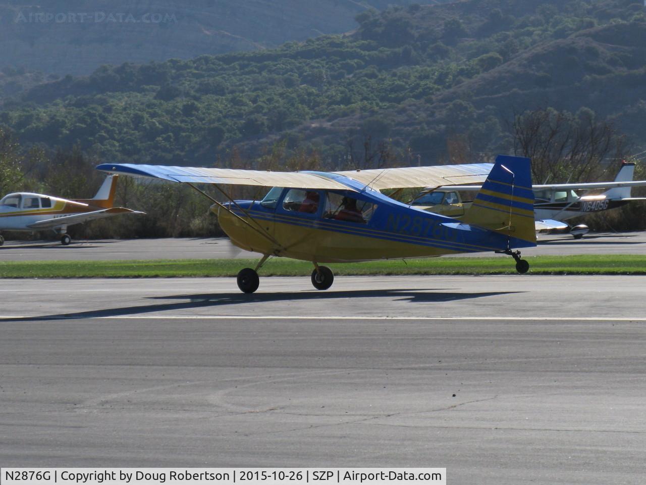 N2876G, 1967 Champion 7ECA Citabria C/N 522-68, 1967 Champion 7ECA CITABRIA, takeoff roll Rwy 04
